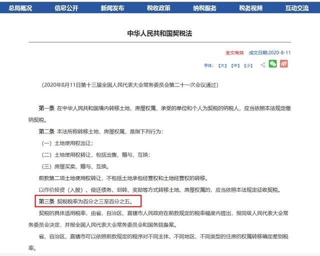 《契稅法》來了！契稅最低稅率3%一5%，首套3%二套5%，今年不買房，明年悔斷腸！
